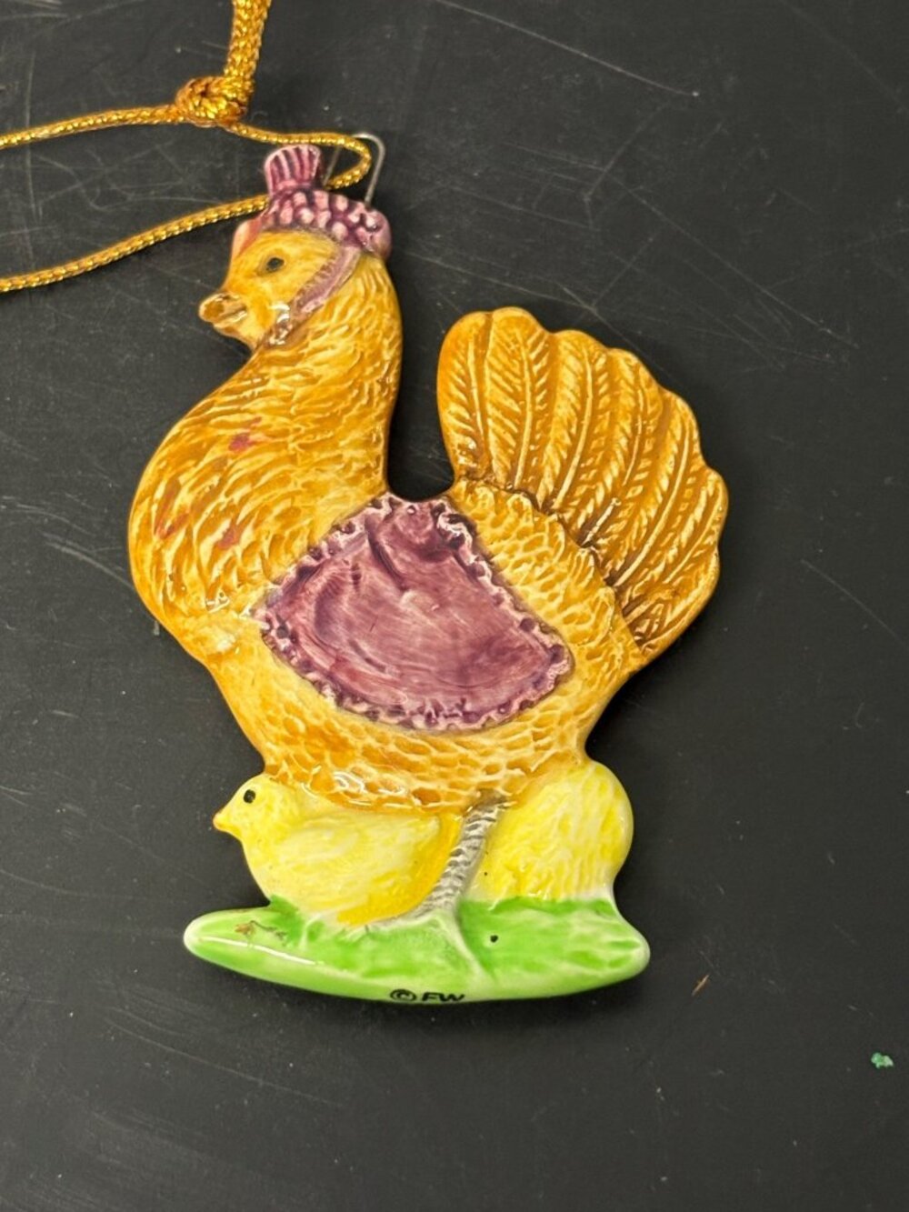 Sally Henny Penny Ornament Schmid Beatrix Potter Creations Chicken & Chicks 1983
